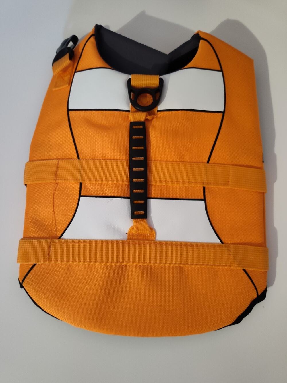 Orange White Dog Life Jacket Size Small